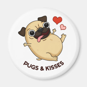 Imán Saltos Y Besos Graciosos Perros Pun