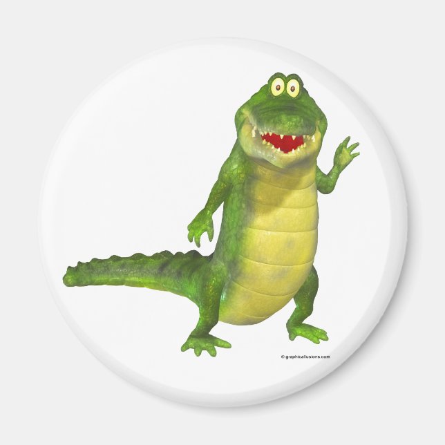 Imán Salty the Crocodile Fridge Magnet (Frente)