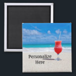 Imán Salud de la Playa<br><div class="desc">Alegres de playa soñando con los océanos y bebidas heladas.</div>