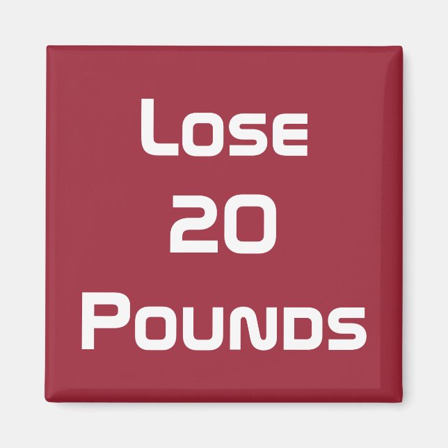 Imán Salud Dietética Y Objetivos De Fitness (Frente)