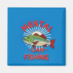 Imán Salud Mental Enganchada a la Pesca