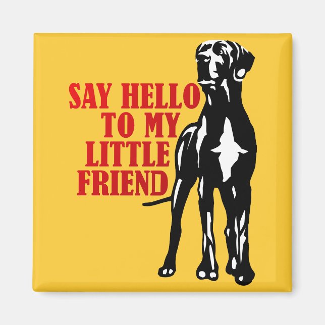 Imán saludo a mi amiguita (Frente)