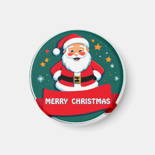 Imán Saludo Alegre de Santa Claus