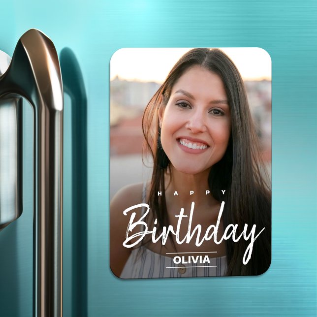 Imán Saludo de cumpleaños de un amigo moderno reemplace (Subido por el creador)