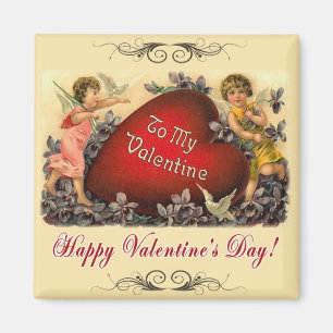 Imán Saludo de la tarjeta del día de San Valentín