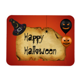Imán Saludo del viejo pergamino de Halloween