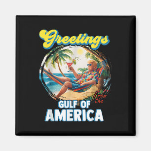 Imán Saludo Desde El Golfo De Estados Unidos Trump