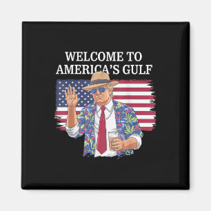 Imán Saludo Desde El Patriótico De La Playa Del Golfo D