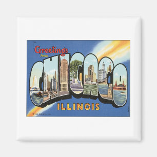 Imán Saludos de Chicago Illinois