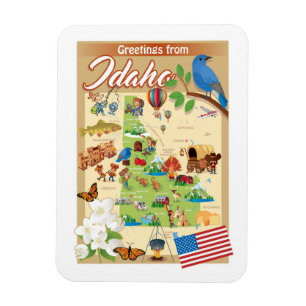 Imán Saludos de Idaho