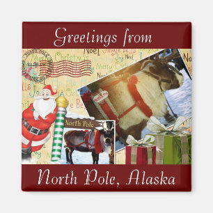 Imán Saludos de Polo Norte, Alaska