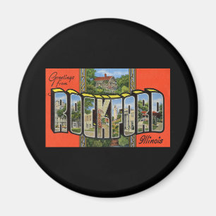 Imán Saludos de ROCKFORD Illinois