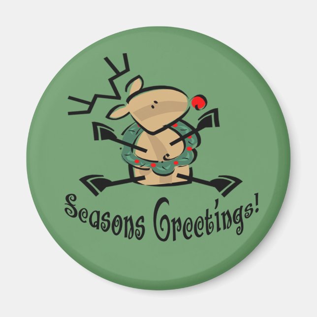 Imán Saludos de Seasons (Frente)