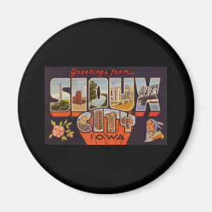 Imán Saludos de Sioux City Iowa