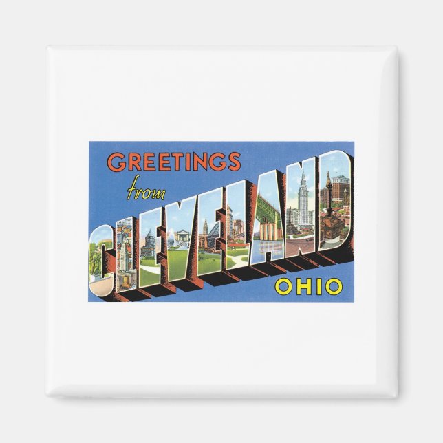 Imán Saludos desde Cleveland, Ohio (Frente)