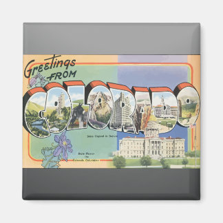 Imán Saludos desde Colorado, Vintage