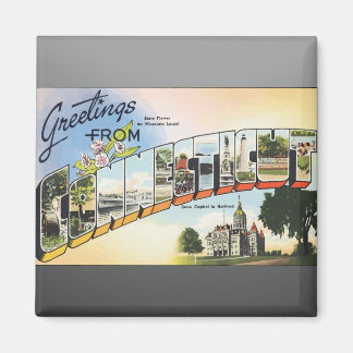 Imán Saludos desde Connecticut, Vintage