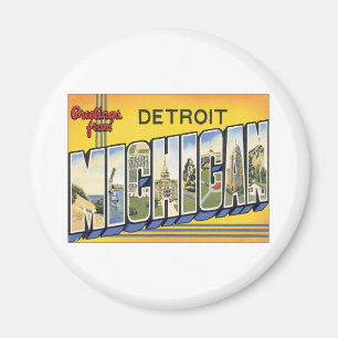 Imán Saludos Desde Detroit Michigan