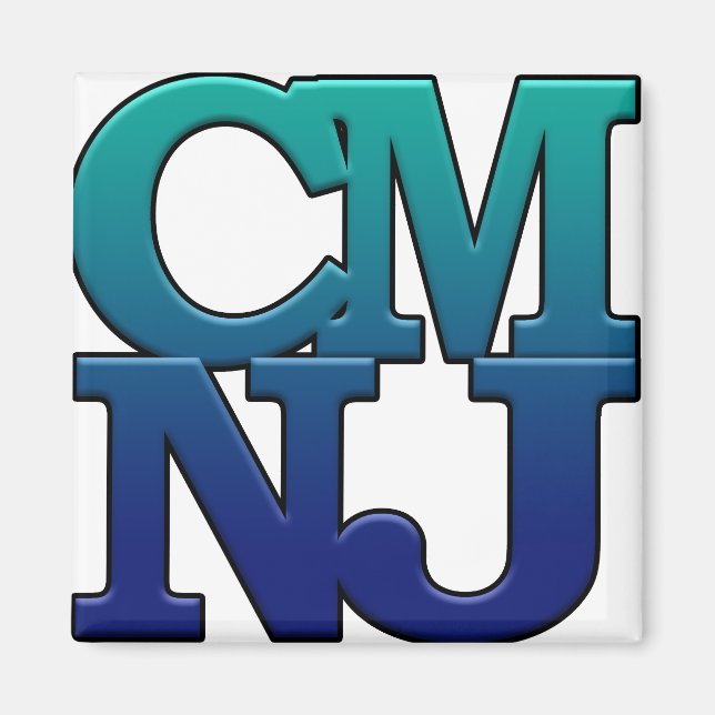 Imán Saludos desde el Cabo de Mayo, Nueva Jersey (Frente)