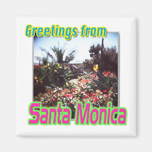 Imán "Saludos desde el Jardín de Santa Mónica"