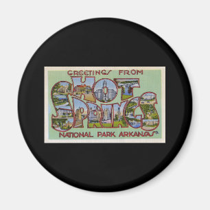 Imán Saludos desde el Parque Nacional de Hot Springs en