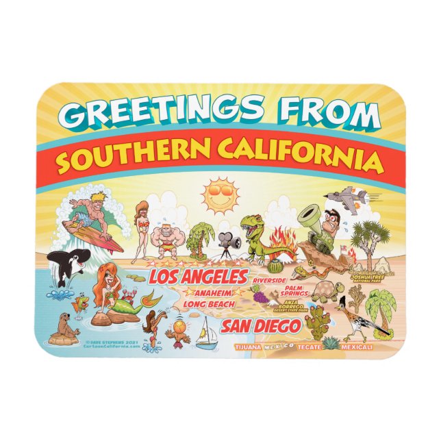 Imán Saludos desde el Southern California Magnet (Horizontal)