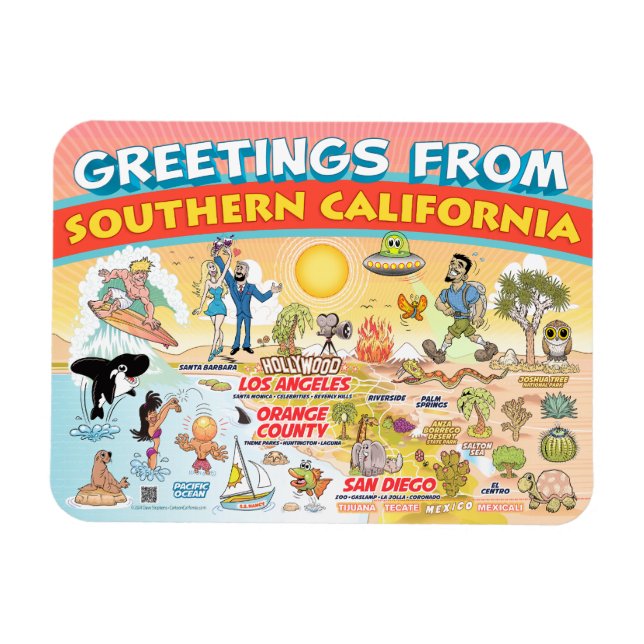 Imán Saludos desde el Southern California Magnet (Horizontal)