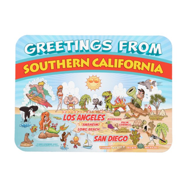 Imán Saludos desde el Southern California Magnet (Horizontal)