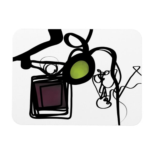 Imán Saludos desde Filydion: Resumen en blanco y negro (Horizontal)