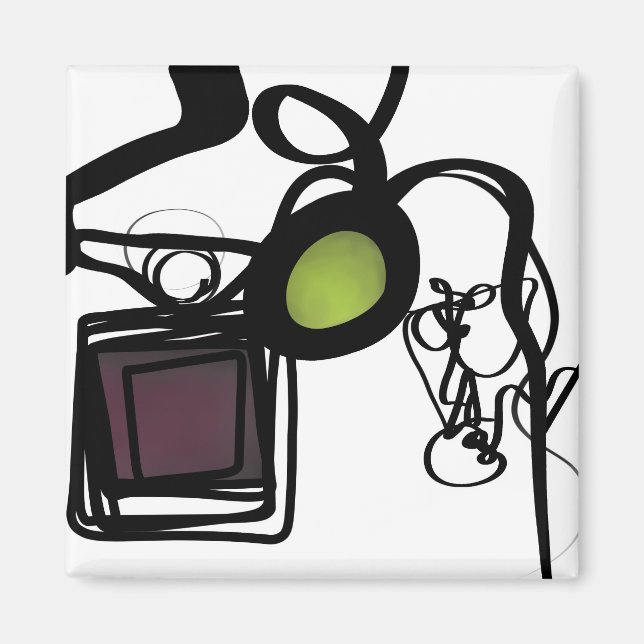 Imán Saludos desde Filydion: Resumen en blanco y negro (Frente)