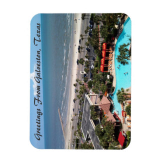 Imán Saludos desde Galveston, Texas Postcard