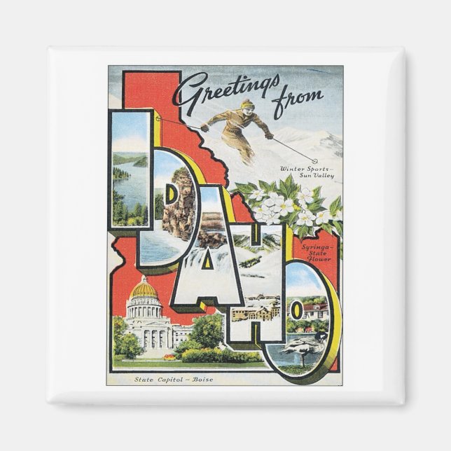 Imán Saludos Desde Idaho (Frente)