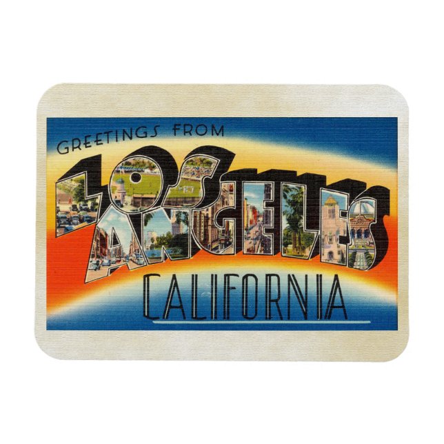 Imán Saludos desde Los Ángeles California (Horizontal)