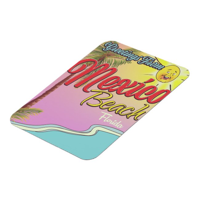 Imán Saludos desde Mexico Beach Florida (Lado Izquierdo)