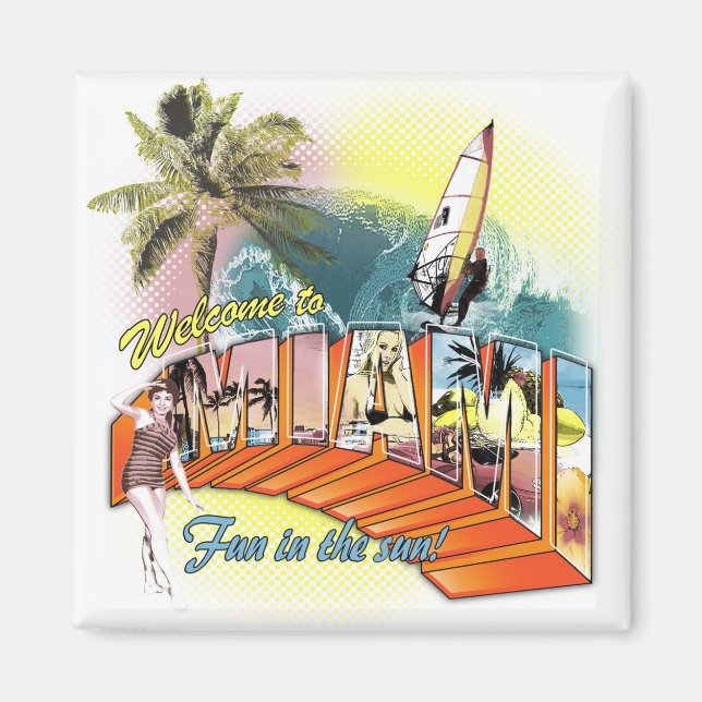 Imán Saludos desde Miami (Frente)
