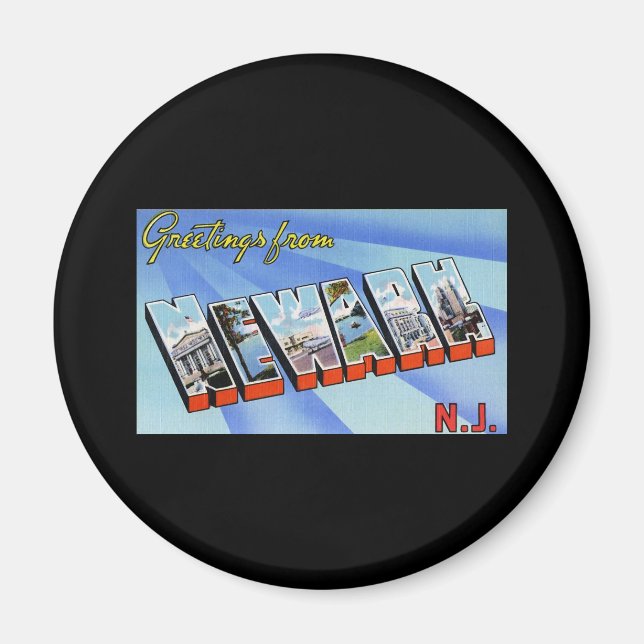 Imán Saludos desde Nueva Jersey (Frente)