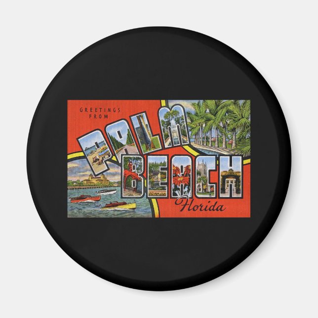 Imán Saludos desde Palm Beach Florida (Frente)