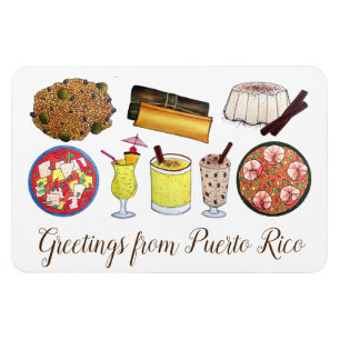 Imán Saludos desde Puerto Rico a los alimentos de la is