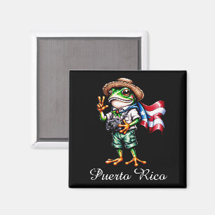 Imán Saludos desde Puerto Rico Rana Coqui Boricua