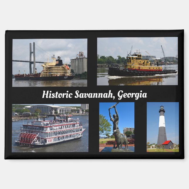 Imán Saludos desde Savannah Georgia (Anverso)