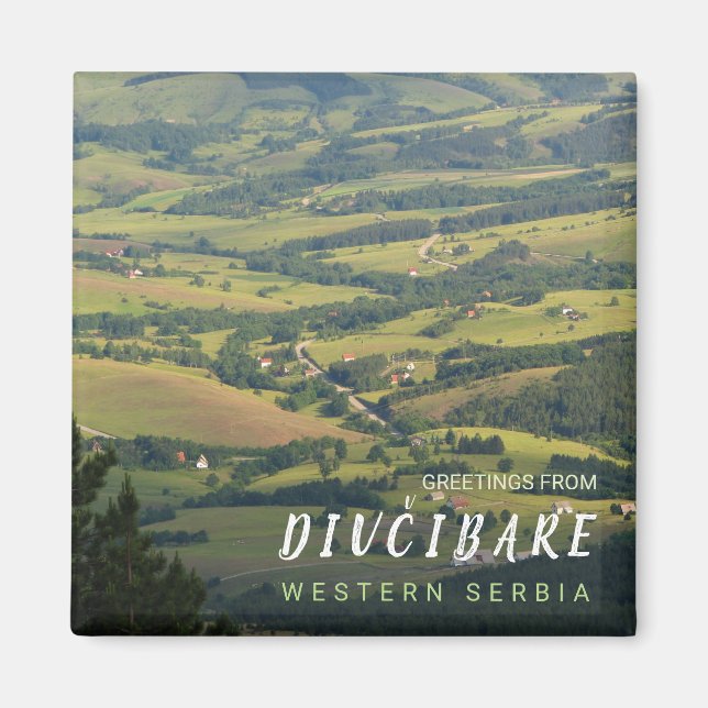 Imán Saludos desde Serbia Occidental - Divčibare 1 (Frente)
