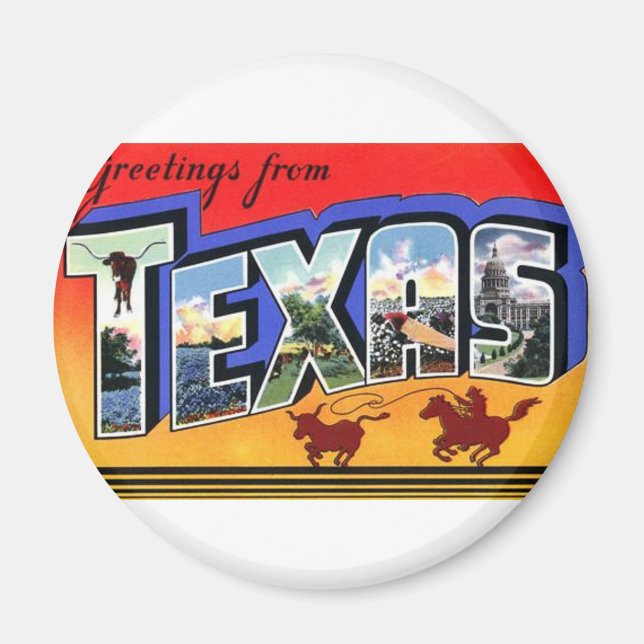 Imán Saludos desde Texas (Frente)