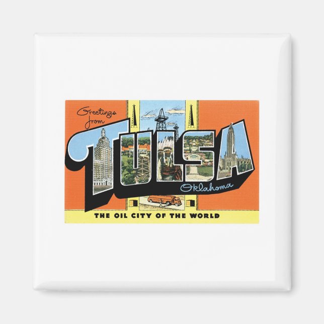 Imán Saludos desde Tulsa, Oklahoma (Frente)