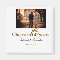 Saludos dorados a boda de 60 años