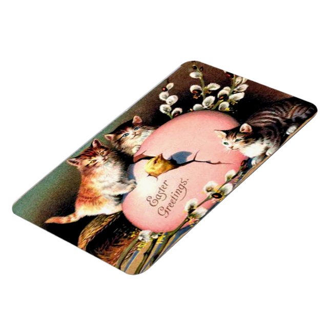 Imán Saludos vintage de Pascua (Lado Izquierdo)