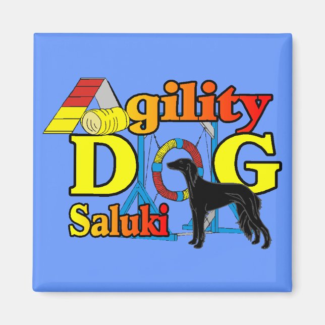Imán Saluki Agility Gifts (Frente)