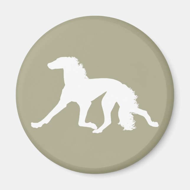 Imán Saluki Silhouette (Frente)