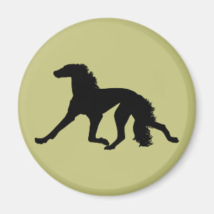 Imán Saluki Silhouette