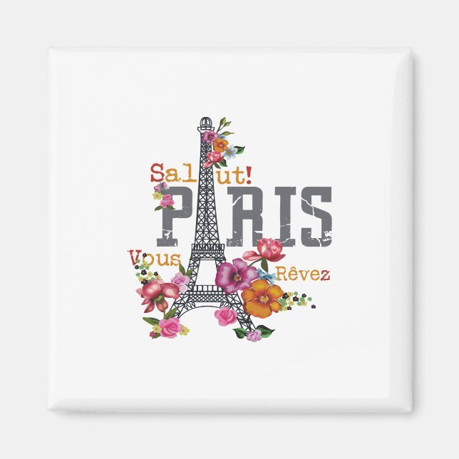 Imán salut Paris voeu rêvez (Frente)