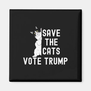 Imán Salva a los gatos vota Trump divertido humor polít